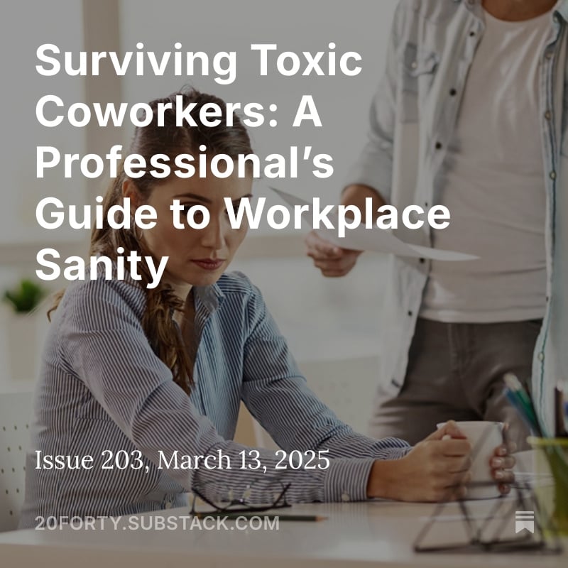 measurewha14395's tweet image. Dreading work because of a toxic colleague? You're not alone—60% of professionals report similar experiences. Our latest issue provides actionable strategies to maintain your sanity without quitting. #WorkplaceCulture #CareerAdvice #ToxicCoworkers
hubs.ly/Q03XWzGj0