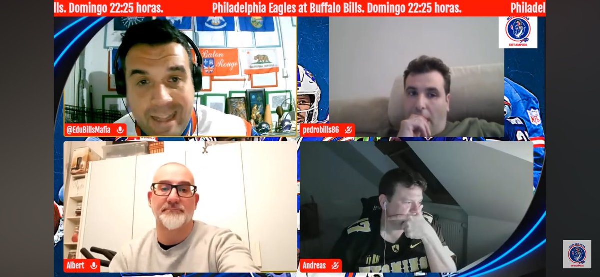 Ya disponible un nuevo episodio de #EstampidaBills🦬💨.

🦬Reflexionamos acerca de la victoria sobre <a href="/Browns/">Cleveland Browns</a> y repasamos lo que puede ser el encuentro ante <a href="/Eagles/">Philadelphia Eagles</a>. Además, analizamos los escenarios de Playoffs.

youtube.com/live/kVCQZppm8…

#BillsMafia    
#GoBills♥️🤍💙