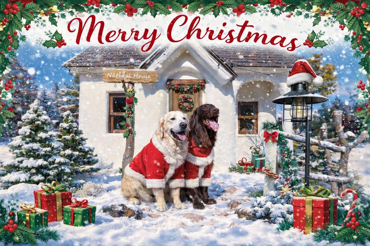 ABAREN_BOYZ's tweet photo. メリークリスマ���🐾🐾
#MerryChristmas 
#クリスマス https://t.co/bZSAglkjTN