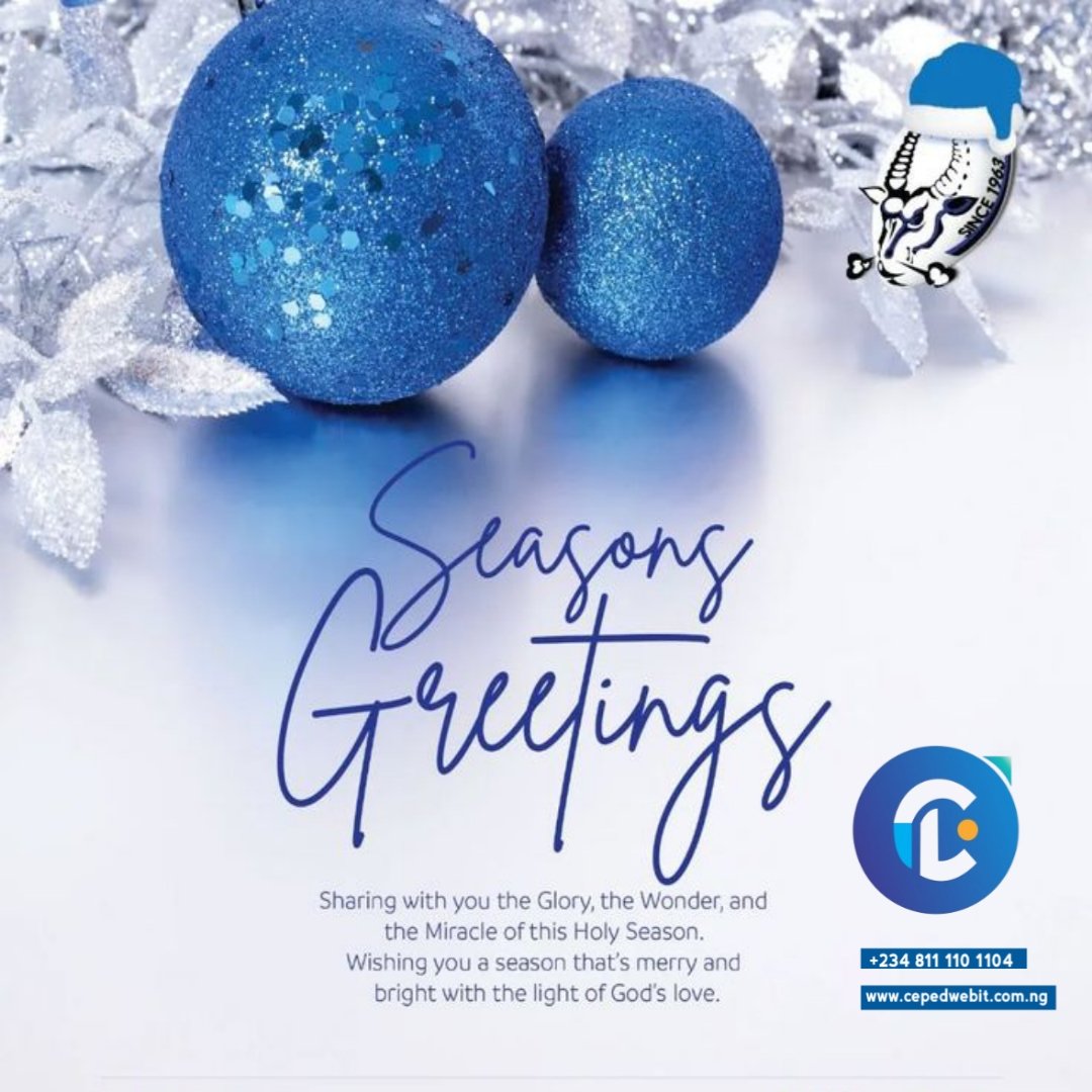 cepedwebit's tweet photo. 🎄✨ Season's Greetings from Ceped Technologies! ✨🎄 Wishing you a tech-filled holiday season and a Happy New Year! May your devices be bug-free and your connections be strong 💻📱! #SeasonGreetings #CepedTechnologies https://t.co/xb6jlGgEGG