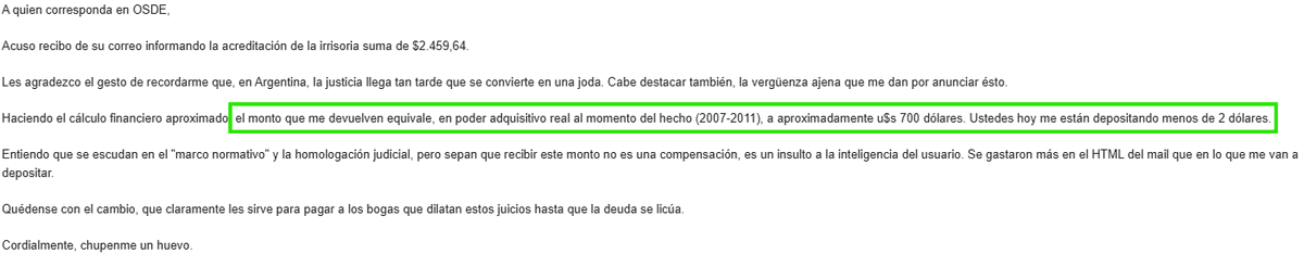 guilledipa's tweet photo. @elcancillercom #osde y el Poder Judicial Argentino... vergüenza ajena.

Ajustando por inflación, OSDE está pagando el 0,28% del valor real.

Una cargada.

cc: @namirita https://t.co/y51drpEOvt