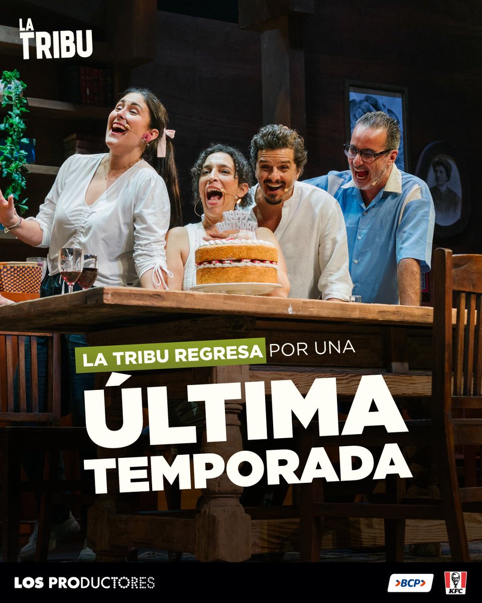 Luego de tener un exitoso 2024 y 2025 con más de 60.000 espectadores, LA TRIBU REGRESA por una corta temporada y POR PRIMERA VEZ EN SAN MIGUEL 🙌🏼

❗️ENTRADAS EN PREVENTA❗️ ✨DESDE EL 19 DE FEBRERO✨

Dirigida por Bruno Ascenzo e Italo Cordano
Escrita por Italo Cordano

¿Qué pasa