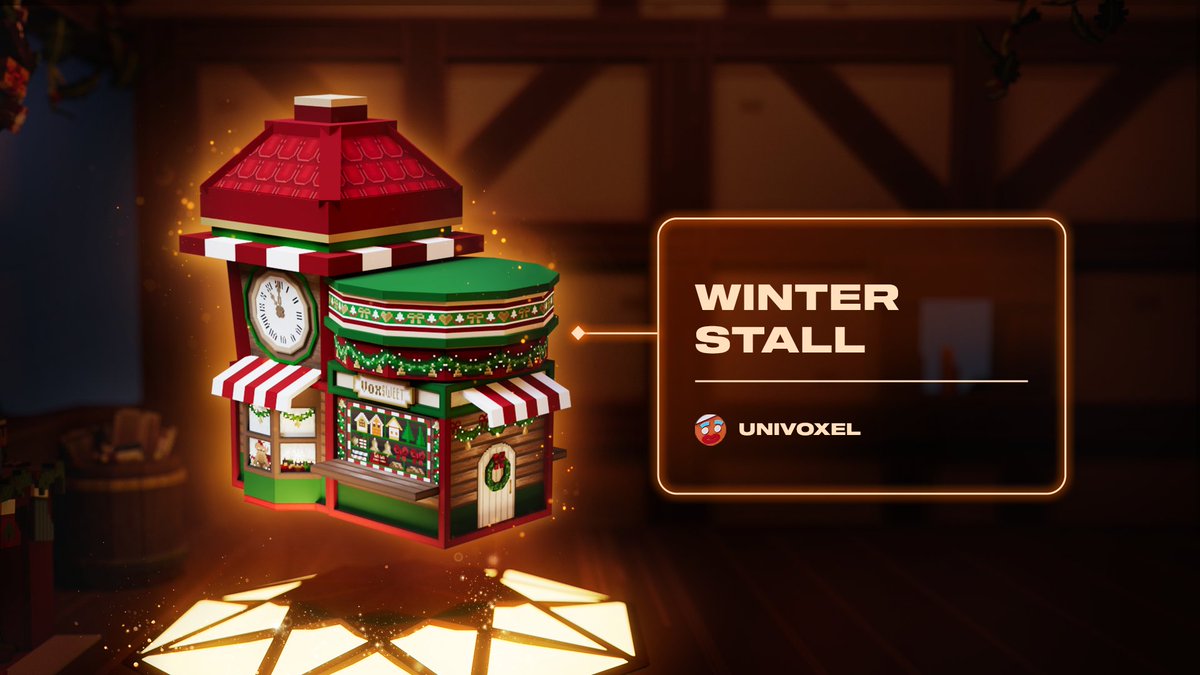 TheSandboxGame's tweet photo. When community creations go big 🎄

These Creator-made rewards showcase how our community brings personality and imagination into shared digital worlds

Featured rewards

- Nutcracker Airship by @HeeDongHD
- Hot Choco Hat by @direwolf_spirit
- Winter Stall by @Univoxel_Studio
- Mech Santa by @Aikiman4

Mint the Season’s Greetings Calendar NFT with $SAND and unlock every door before the season ends https://t.co/F4H5lwapoY
