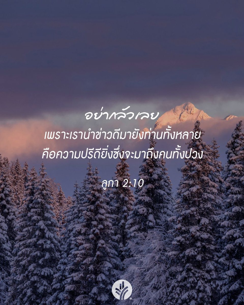 thaiodbm's tweet photo. อย่ากลัวเลย เพราะเรานำข่า���ดีมายังท่านทั้งหลาย คือความปรีดียิ่งซึ่งจะมาถึงคนทั้งปวง - ลูกา 2:10 #มานาประจำวัน #อยู่ด้วยพระคำนำโดยพระคริสต์ #thaiodb #ourdailybread #BE #bibleengagement เฝ้าเดี่ยวได้ที่ https://t.co/LzBJ7qzHi4 https://t.co/BsQccWMbog