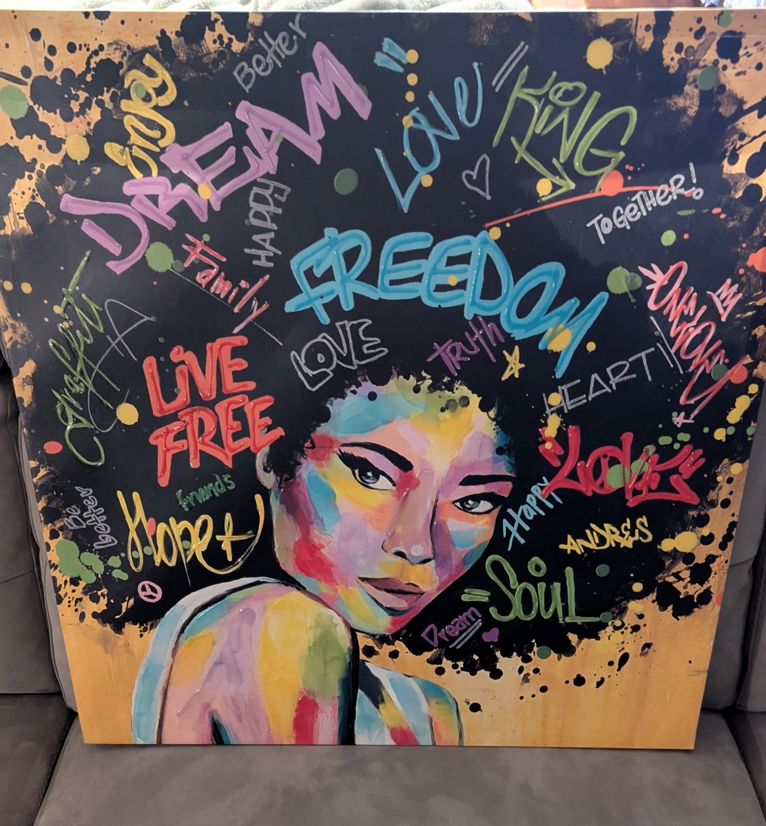 Just__Vis's tweet image. Gotta love a dope goodwill art find