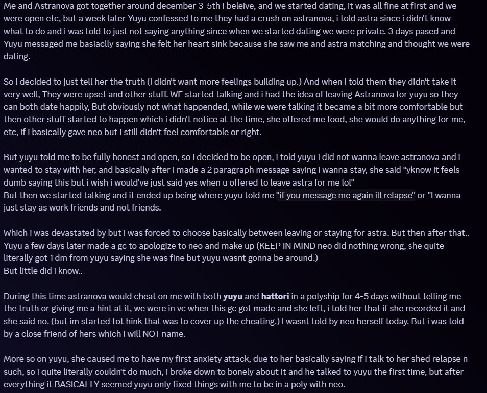 GensisXOMNews1's tweet image. PR Has Sent Out A Image Regarding Some Things On Yuyu And AstraNova, This Is The FULL Situation.