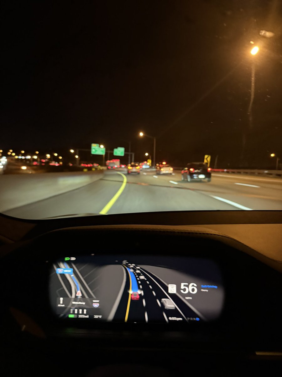 garygrindle's tweet image. Got the latest FSD update today. Car driving me home, I verbally suggested a shortcut turn—no new destination needed. It rerouted and took the left automatically. Amazing tech