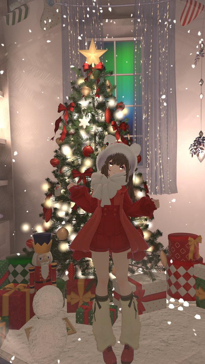 chise1010's tweet image. 12月24日水曜日
おはよーございます🐾

今日はクリスマスイブです。
明日のイベントのために朝打ち合わせをしました。楽しく乾杯したり楽しめるようにしたいのでたくさん人が来てくれると嬉しいな。

今日もお仕事あるけれど！
無理しすぎないようにいこーね。

#VRC #VRChat #NecoMaid