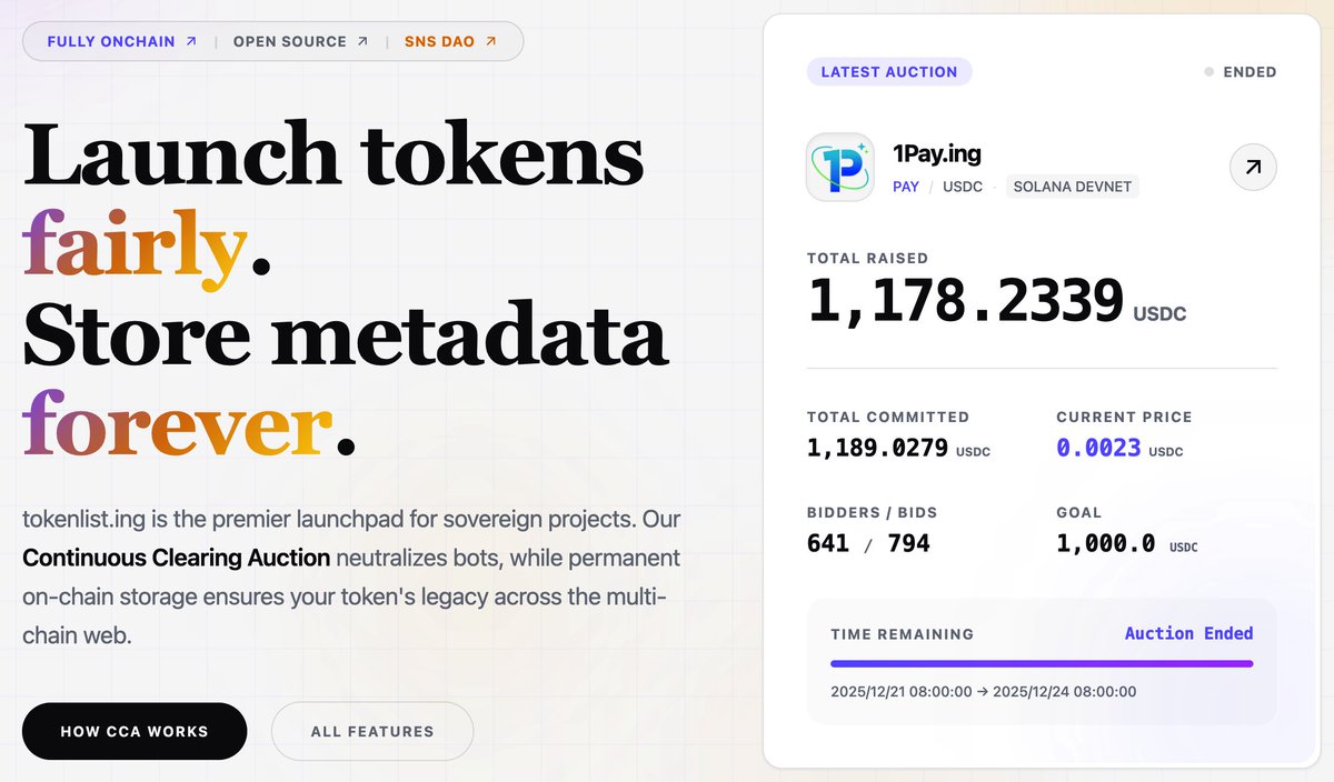 ICPandaDAO's tweet photo. 🏁 Public Beta Concluded!
A massive thank you to our community. The https://t.co/qePOBlzfij Launchpad beta is officially wrapped.

We proved that a Launchpad can be:
1️⃣ Rare: The world’s 2nd CCA implementation (after Uniswap).
2️⃣ Universal: The 1st multi-chain CCA (Solana, EVM, ICP).
3️⃣ Seamless: Gasless deposits via x402 (no native gas needed).
4️⃣ Private & Secure: Fully on-chain (frontend+backend) with private bidding for privacy and compliance.

⏭️ Next Steps:
• Claim your tokens & refunds NOW: https://t.co/Aqq0gajZE3
• We are analyzing the data to optimize for the first Mainnet Launch.

The future of fair launches is here. 🌊