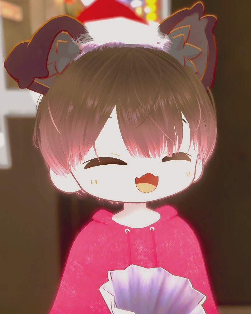 nanamenanokamo's tweet image. おはよ〜ござい〜
そしてメリークリスマス〜🎄
 #VRChat  #VRC  #まめひなた