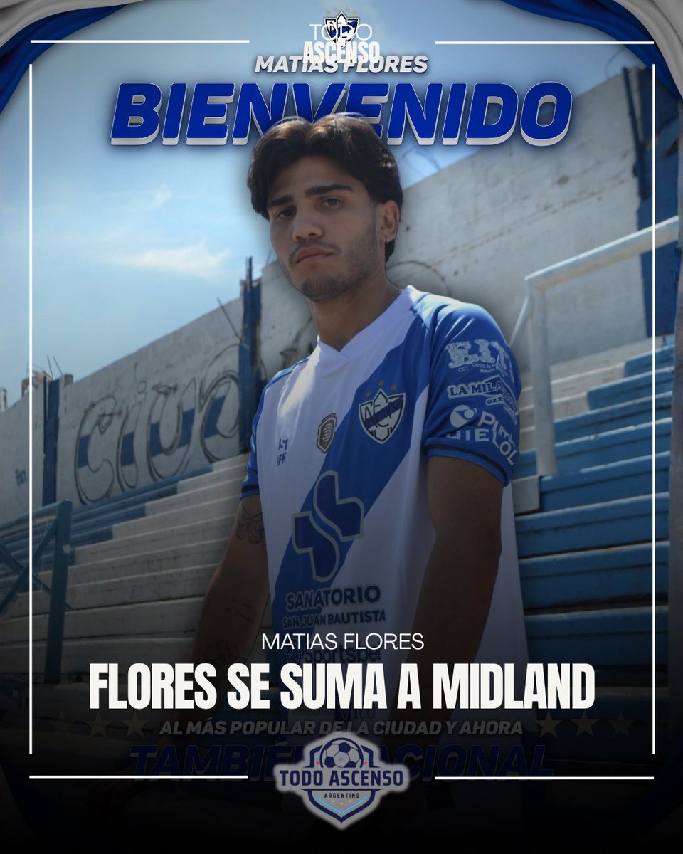 #Midland | El delantero Matías Flores es nuevo refuerzo. El jugador llega procedente de #TalleresRE.

#PrimeraNacional.