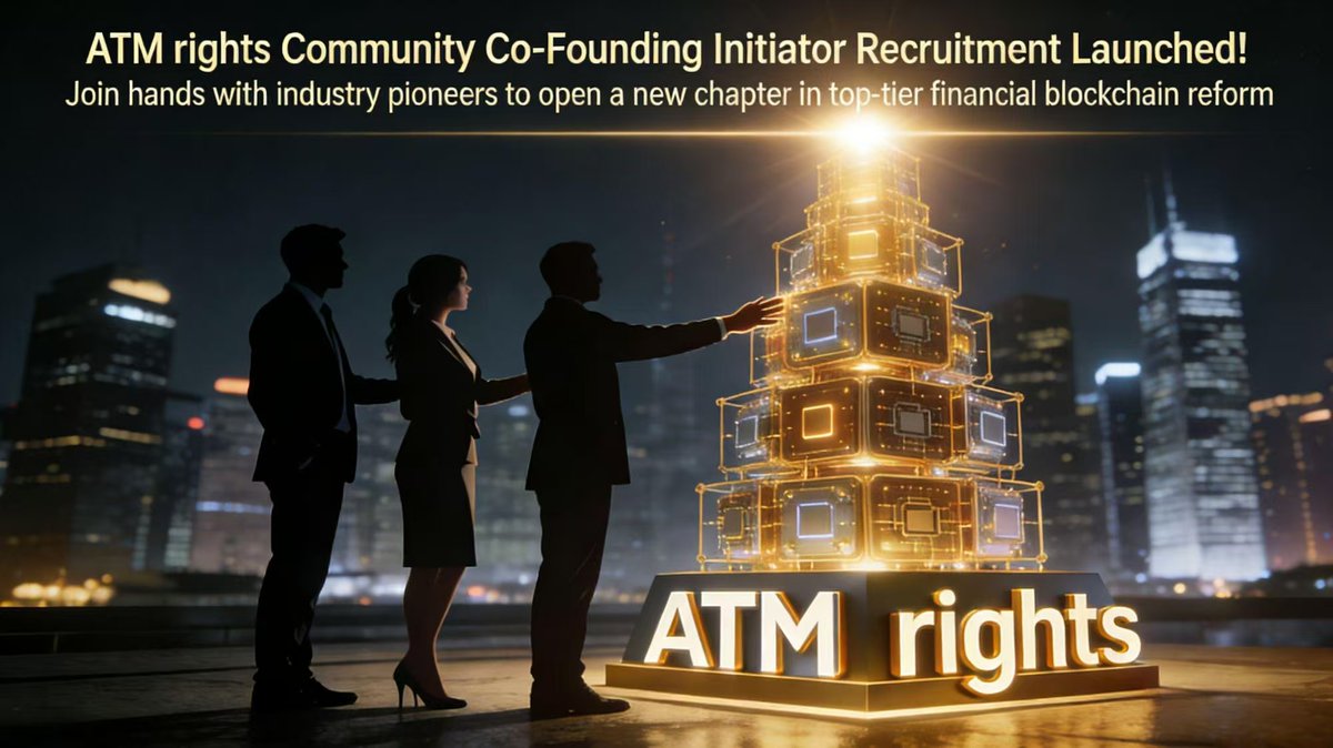 SpacConsultants's tweet image. ATM Rights Community Co-founder Recruitment Launched! Join hands with industry pioneers to usher in a new chapter of cutting-edge financial blockchain reform.