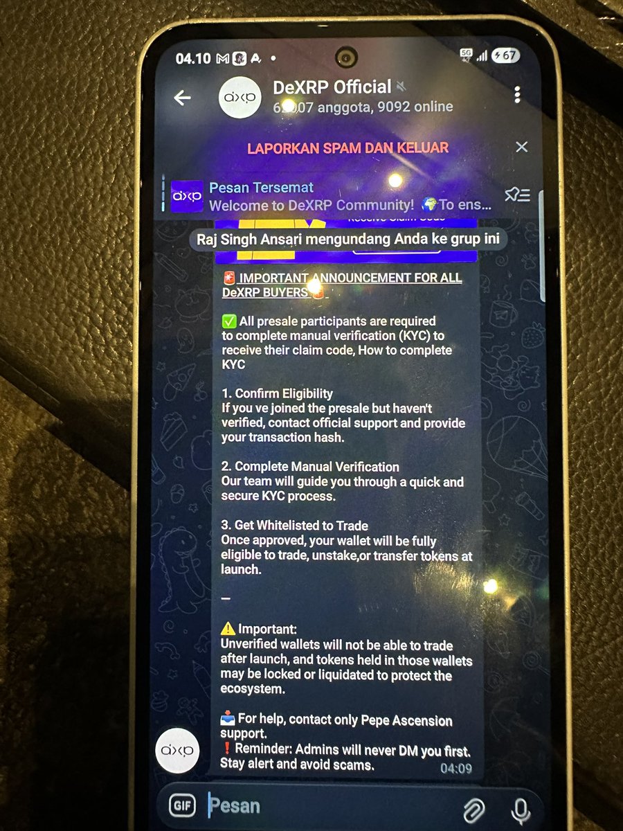 WisnuWaAja's tweet photo. This token are scam !! Be aware be aware never ever belive this token @cz_binance @JamesWynnReal @cryptorover @AshCrypto @dexrp_io @saylor @MEXC_Official @BingXOfficial @coinbase https://t.co/dWhb0zyZm6