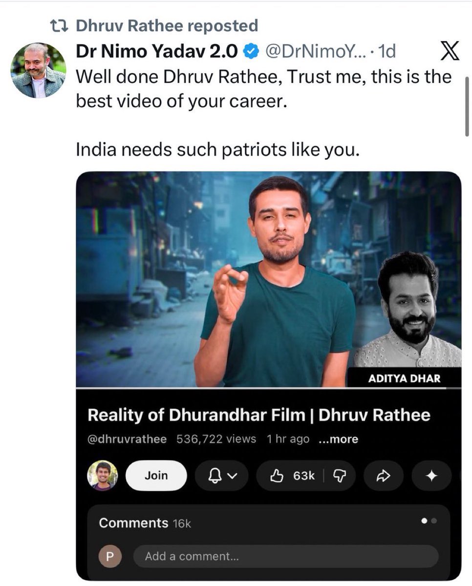 gargiuvacha's tweet image. This is the best video for @AdityaDharFilms’s career. 

We need such parrots like him. 
Parrots on payrolls.