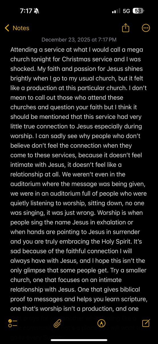 huntrhiggins's tweet image. I pray that the right person will see this and step out of their comfort zone away from the routine of this type of Christmas church service. God is so good, and I hope you can fully experience his goodness!