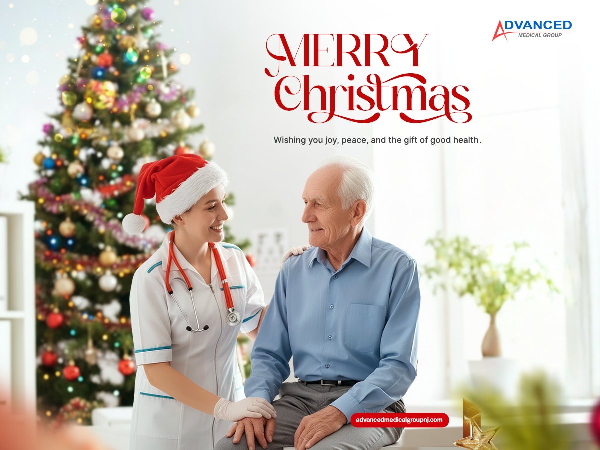 At Advanced Medical Group, we believe that wellness is the greatest present you can give yourself and your loved ones
Here’s to a season filled with gratitude, healing, and hope.
✨ Merry Christmas and Happy Holidays from all of us at Advanced Medical Group!