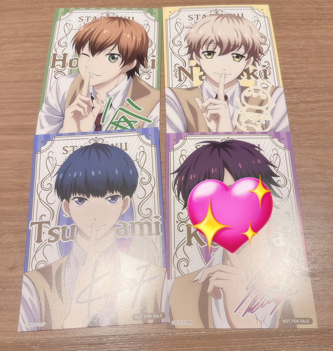 stm_ugw's tweet photo. ꒰ 交換 譲渡 ꒱ JR東海×スタミュ HMV

譲 画像のもの

求 1枚目 卯川&amp;戌峰
    2枚目 卯川
    3枚目 異種卯川or金額要相談にて譲渡

郵送のみ。
2枚目は戌峰含む方優先。
お気軽にお声掛けください✧︎ https://t.co/jy2eXuRUoX