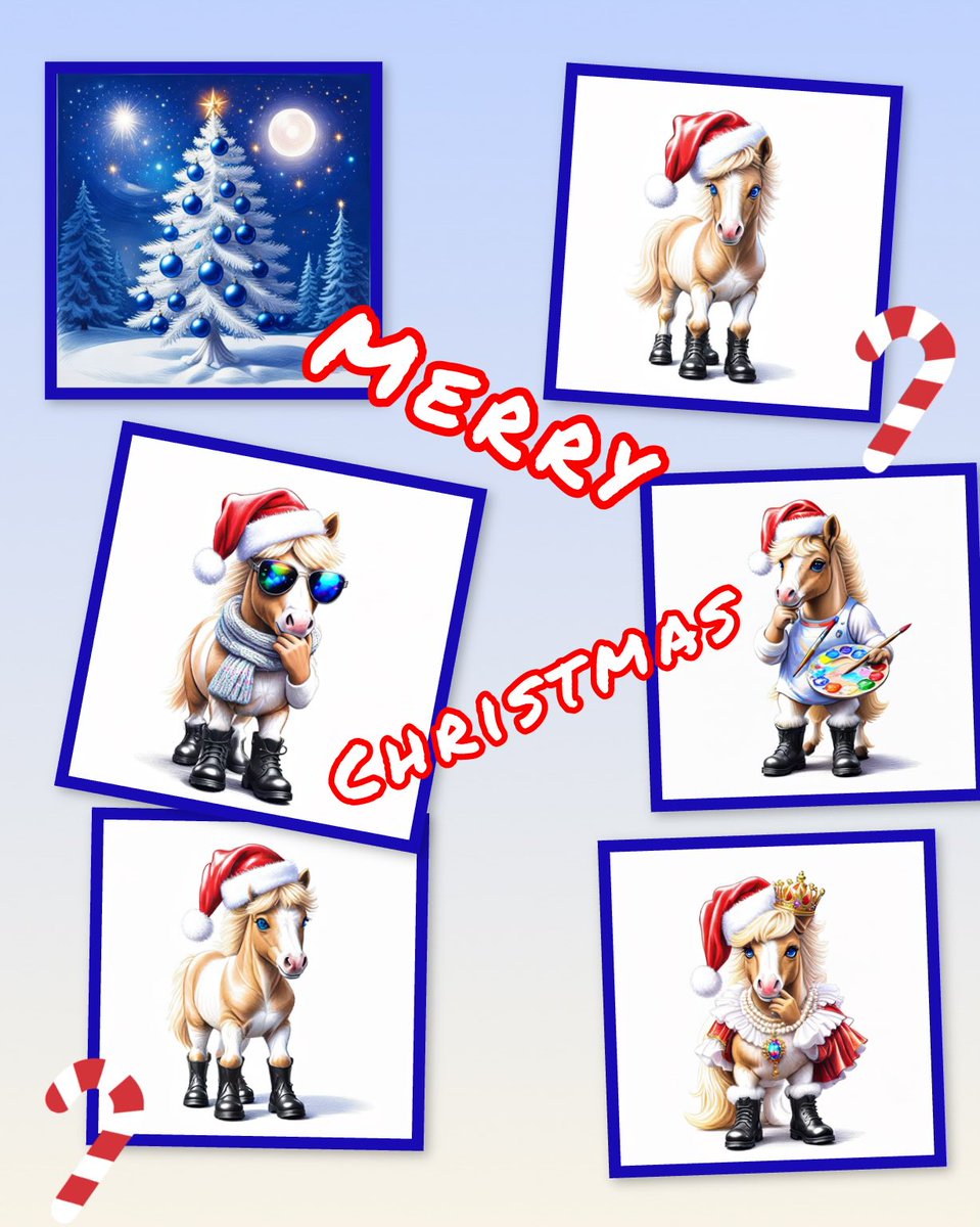 Country_Chix's tweet image. Merry Christmas from my Little Ponies. 🎄