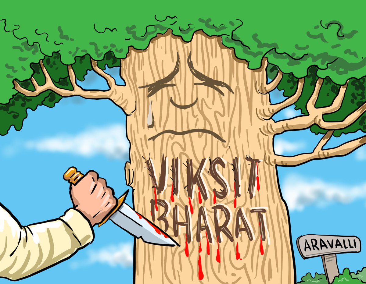 In the name of development! 
#AravaliBachao