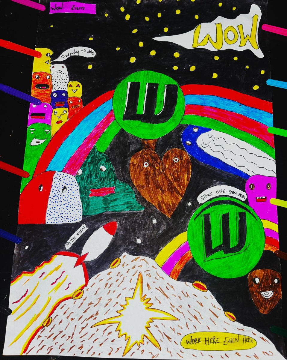 Erfunima's tweet image. After 5 hours I have made $WOW art
Hope you guys love my work and creativity 
EARN IN WOW 
Gateway to web3 
Work here and earn here 
Stake here earn here
@WOWEARNENG
Tag:
@Demaux @KrdgMslm @Only1Gkash