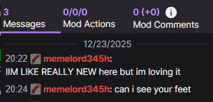 BriAtCookiebox's tweet photo. i love new chatters please never change https://t.co/9jNNZUTEL4