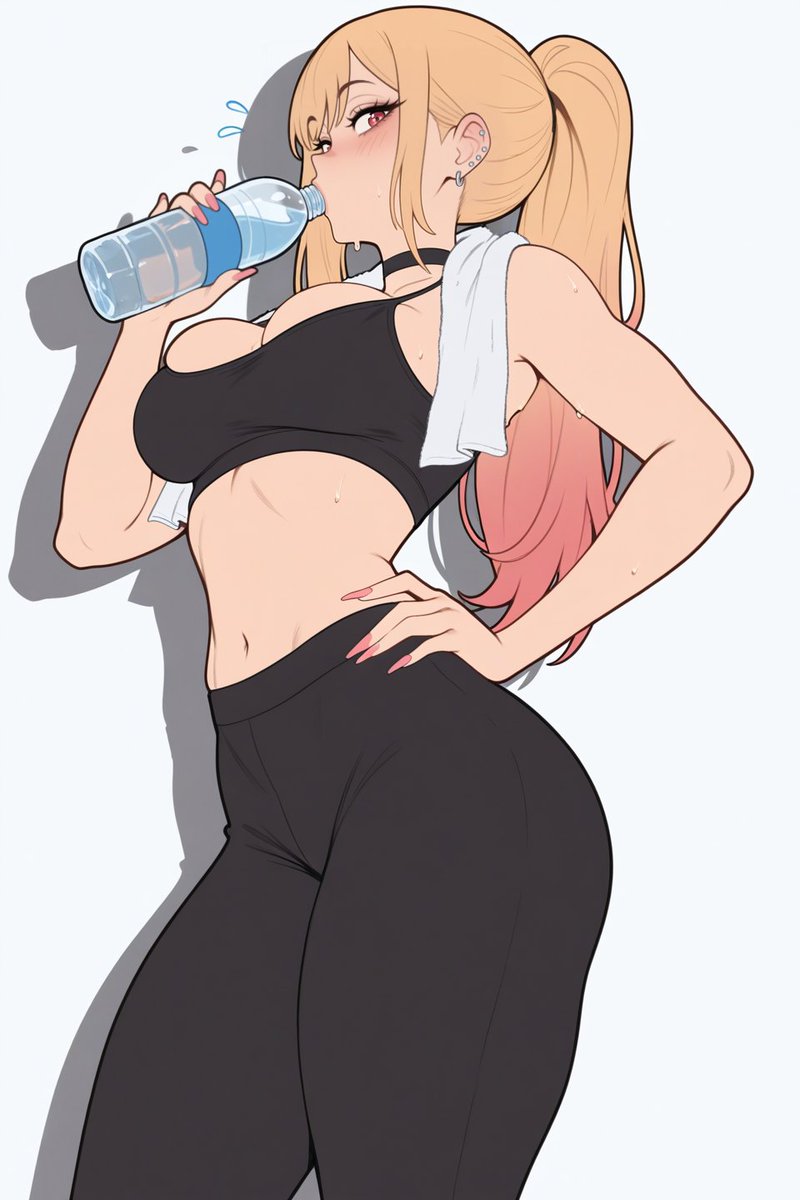 WaifuDiffusi0n's tweet image. Marin sfw
