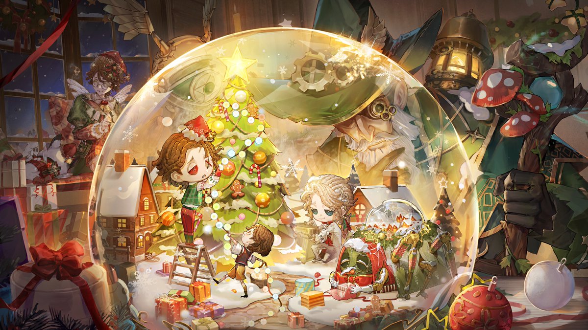 本日はクリスマスイブなの♪

ドキドキで胸いっぱいな
この特別な冬の日を
一番綺麗に飾るために
ヴィオレッタさん達も
楽しみながら準備をしてるみたい！

優しい灯で街全体を包んで
素敵なクリスマスを迎えましょう！

#IdentityV
#第五人格
#クリスマスイブ