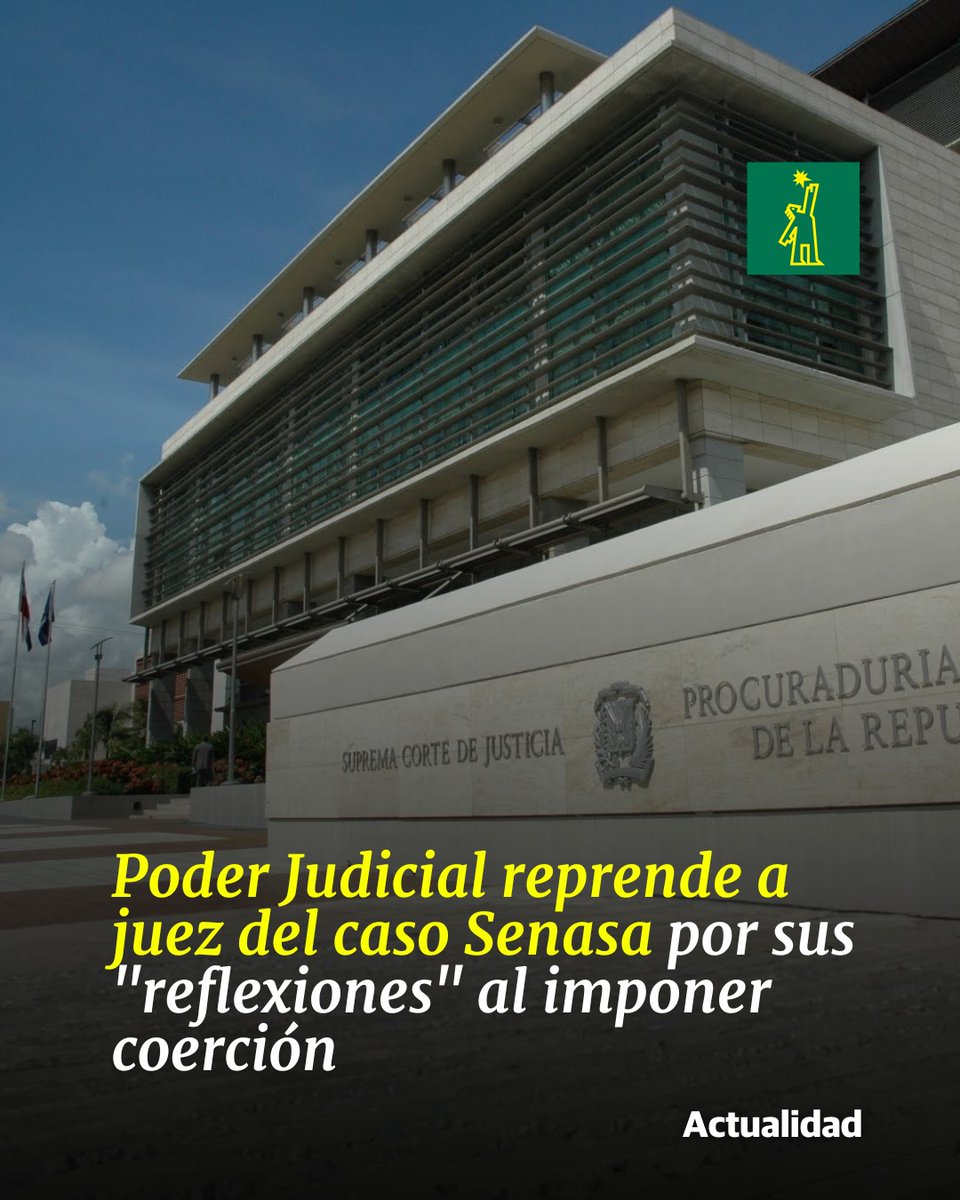 DiarioLibre's tweet photo. ⚖ | #JusticiaDL | El Comité de Comportamiento Ético del Poder Judicial reprendió al juez Rigoberto Sena por los "juicios y reflexiones" emitidos en sus motivaciones para imponer las medidas de coerción a los diez imputados en el fraude de la administradora de riesgo Seguro Nacional de Salud (Senasa), los que consideró que no fueron prudentes
🔗https://t.co/FBed0s2LRE
#DiarioLibre #Noticias #FraudeSenasa #DerechosHumanos #Transparencia #Corrupción