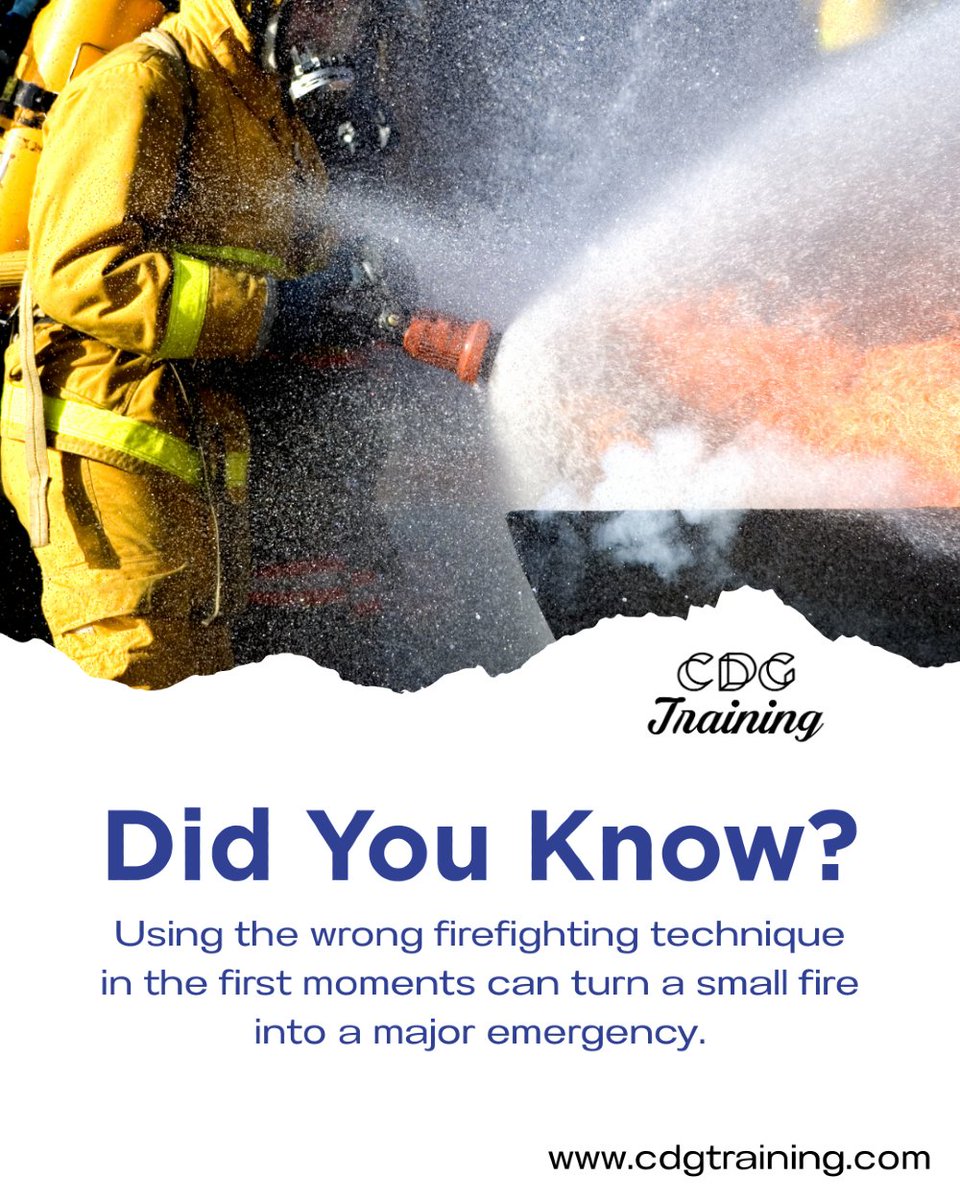 cdgtrainings's tweet image. The **Basic Fire Fighting** course.

[cdgtraining.com/courses/Basic-…]

#basicfirefighting #firesafety #fireprevention #fireextinguishertraining #emergencypreparedness #lifesafety #workplacesafety #ehs #safetytraining #riskmanagement #occupationalhealthandsafety #compliancetraining
