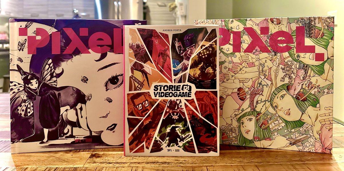 The latest donation to our shelves comes to us from Italy 🇮🇹 

3 gorgeously illustrated, Italian #VideoGame History and retrospective books from <a href="/itomi/">Antonio Moro</a> and <a href="/andymonza/">Andrea Porta</a> 

Grazie mille!! 👌