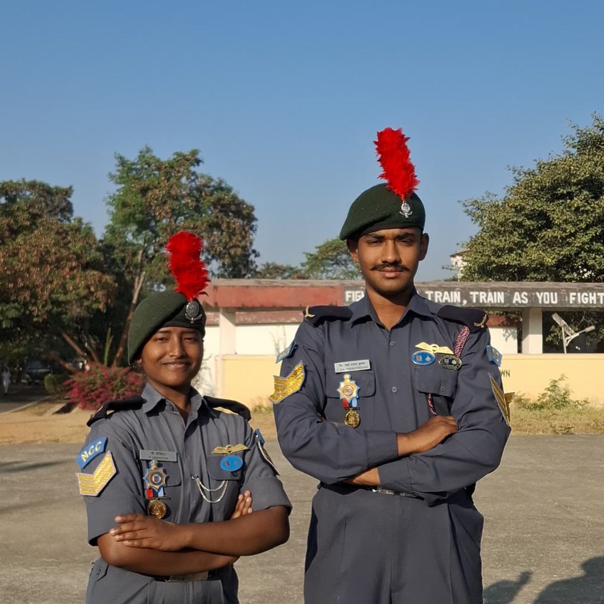MVSRConnect's tweet photo. C/SGT C Varun Sai Krishna and C/SGT P Deekshitha are selected for RDC–2026, marking the 6th consecutive year of MVSR representation.
Both are Best Cadets of AP &amp; T Directorate (Air Force) and will compete with 16 Directorates at Kartavya Path, New Delhi. https://t.co/zo0IxhoKgj