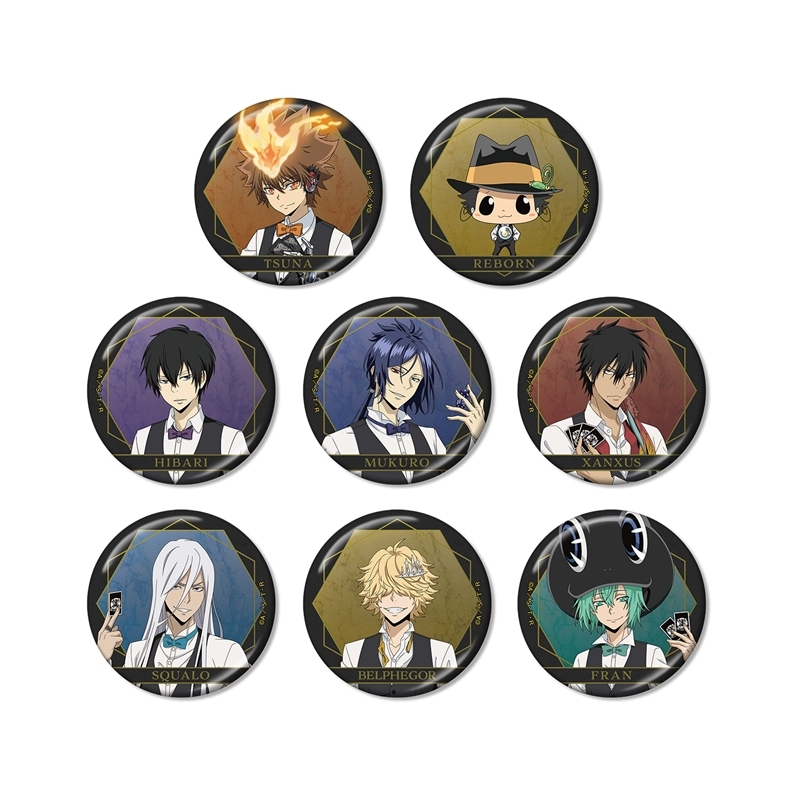 家庭教師ヒットマンREBORN!　リボーン　缶バッジ　アクリルバッジ　沢田綱吉 家庭教師ヒットマンREBORN! アート缶バッジ＿リボーン&沢田 綱吉/チェス