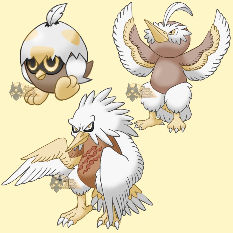 Tardé un poco por la chamba, pero al fin lo terminé.

Dibujo de la linea evolutiva de Shiftry de Hisui, de tipos volador-siniestro, basado en su entrada de Pokedex que se usará en los proyectos de <a href="/PkmnAmatista/">Pokémon Amatista</a> 

#MoonHowler #digitalart #Pokemon #Fakemon #Shiftry