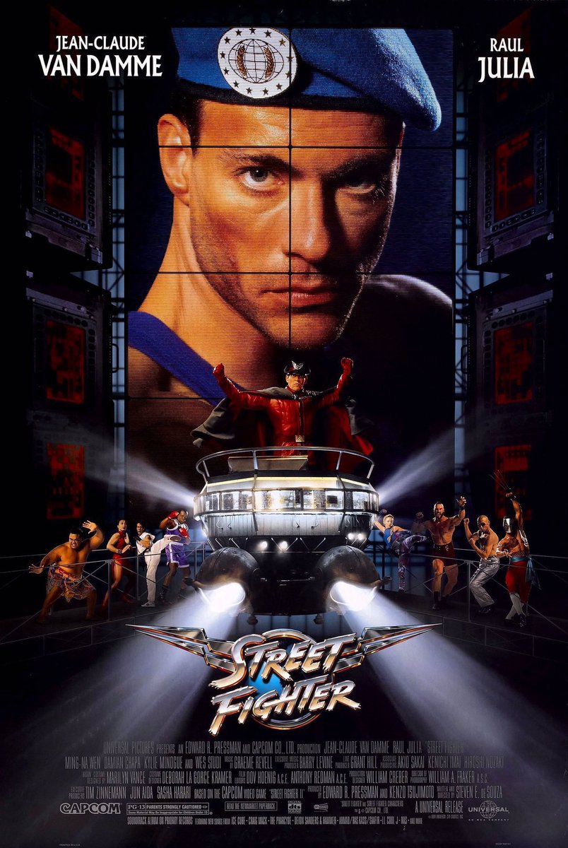 FilmNewsNos's tweet photo. 🎬MOVIE HISTORY: 31 years ago today, December 23, 1994, the movie ‘Street Fighter’ opened in theaters!

#JeanClaudeVanDamme #RaulJulia #MingNaWen #DamianChapa @kylieminogue @SimonCallow #ByronMann #RoshanSeth #AndrewBryniarski #GrandLBush #StevenEDeSouza https://t.co/pXDfPrNkOj