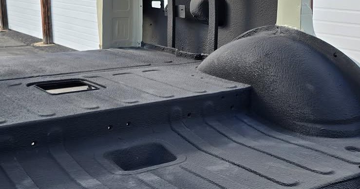 LizardSkin_'s tweet image. The 1978 FJ55 “Batpig” is deep into the transformation at McIver Custom Fabrication —patina on the outside, pristine inside. With LizardSkin Insulation sprayed throughout the interior, this build is prepped for comfort and performance beneath the surface.