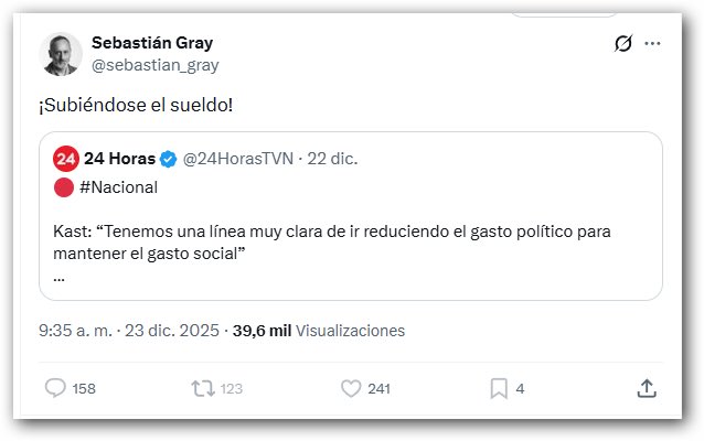 jgalemparte's tweet photo. Conde de Boragó hablando estupideces. Montos de remuneraciones se fijaron por comisión transversal. Diferencia de sueldos entre Boric y Kast está en elemento esencial de lo fijado por comisión: preparación académica. 
El titulo académico aumenta la renta con criterios objetivos. https://t.co/v9X8bAt0qr