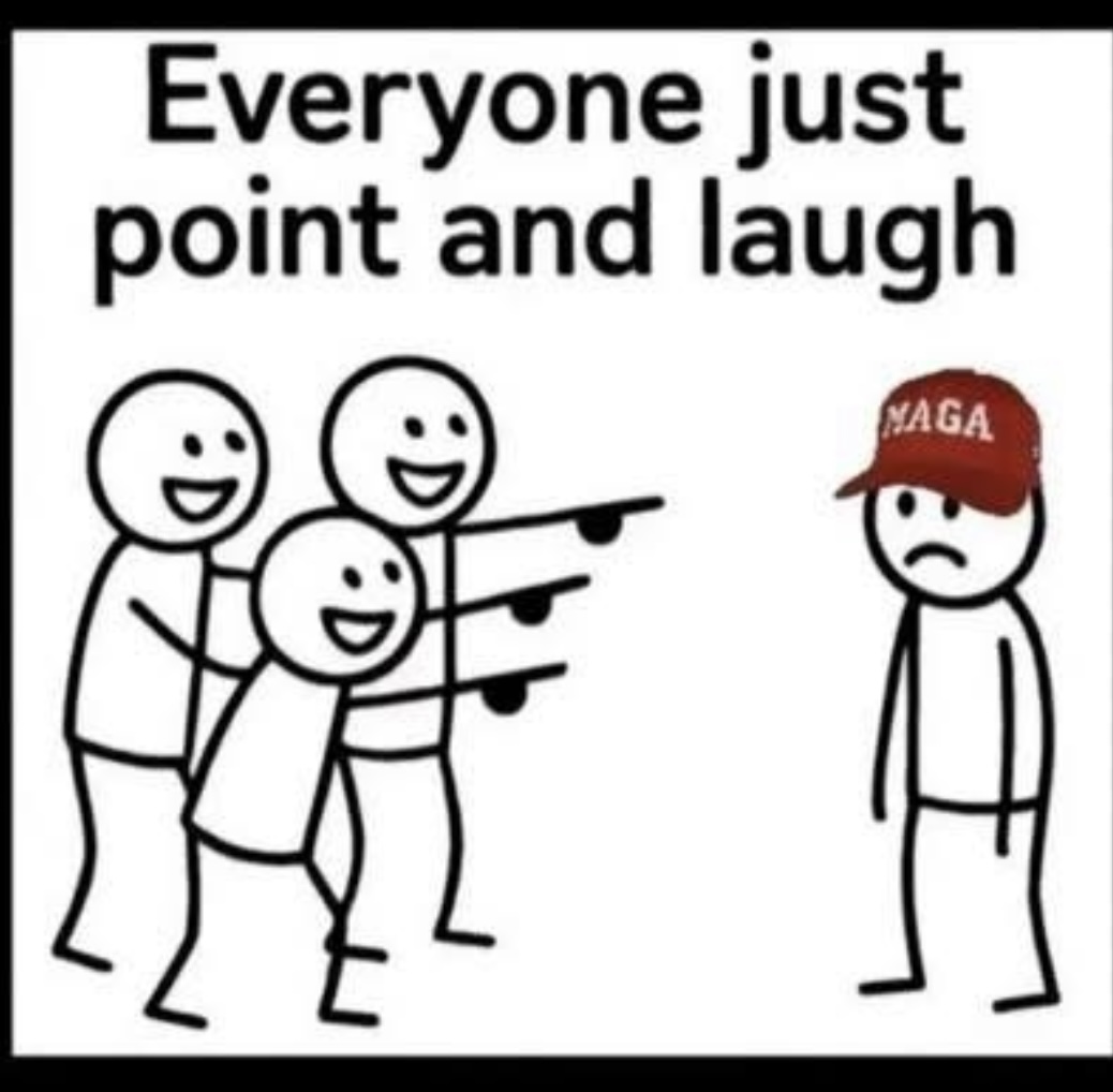 That’s cute. So cute it’s maga-cute you call two highly successful women “immoral twats”  to show your support for a pederast, serial adulterer, and convicted rapist.