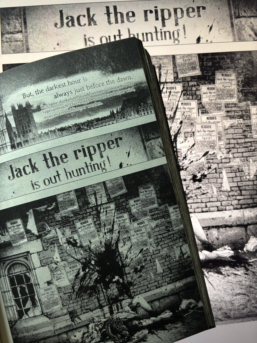 German version #DRCL midnight children Vol. 5
Danke🇩🇪🦇
Graf Dracula landet schließlich in England.
Er betritt die Dunkelheit der
Jack the Ripper Morde,
die das London der Jahrhundertwende in Angst und Schrecken versetzten …
