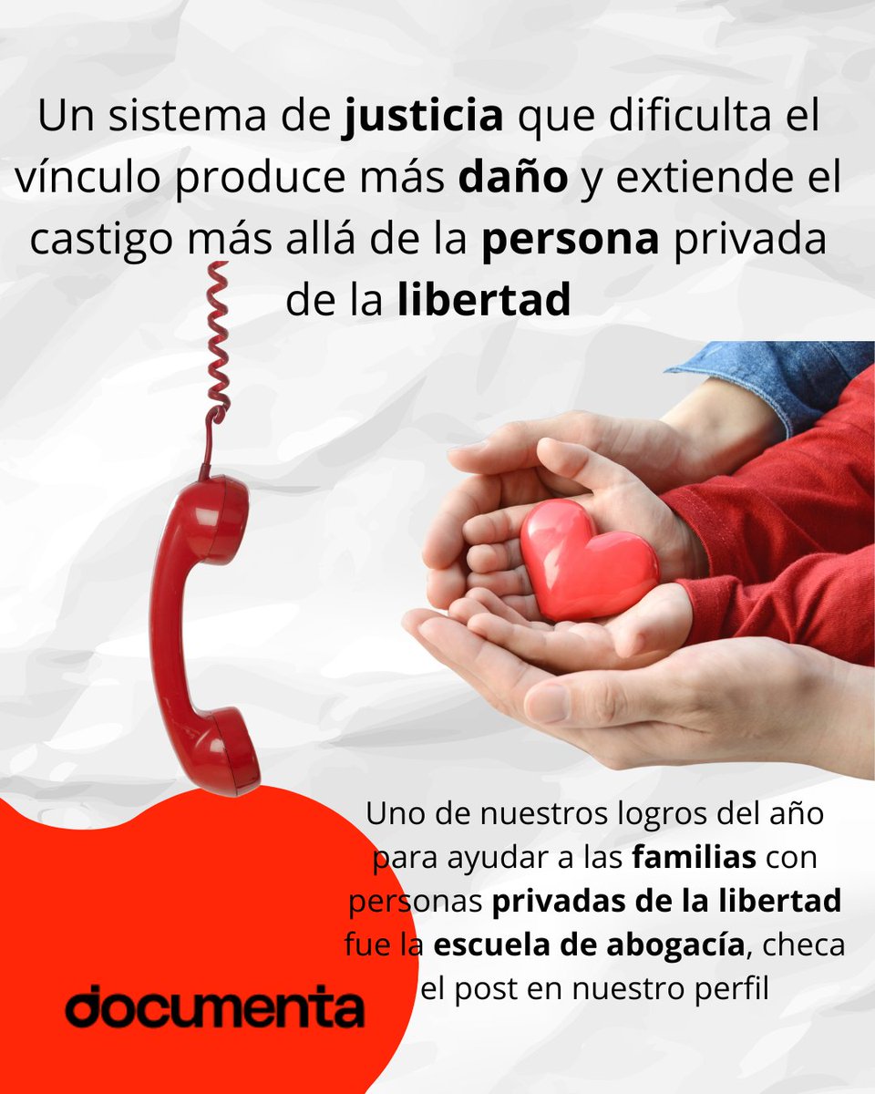 DocumentaAC's tweet photo. El impacto de la privación de la libertad también lo viven las familias
El Estado debe garantizar dignidad y trato humano para todas las personas, dentro y fuera de prisión.
#DocumentaAC #DerechosHumanos #Justicia https://t.co/zeRUjzKF5t