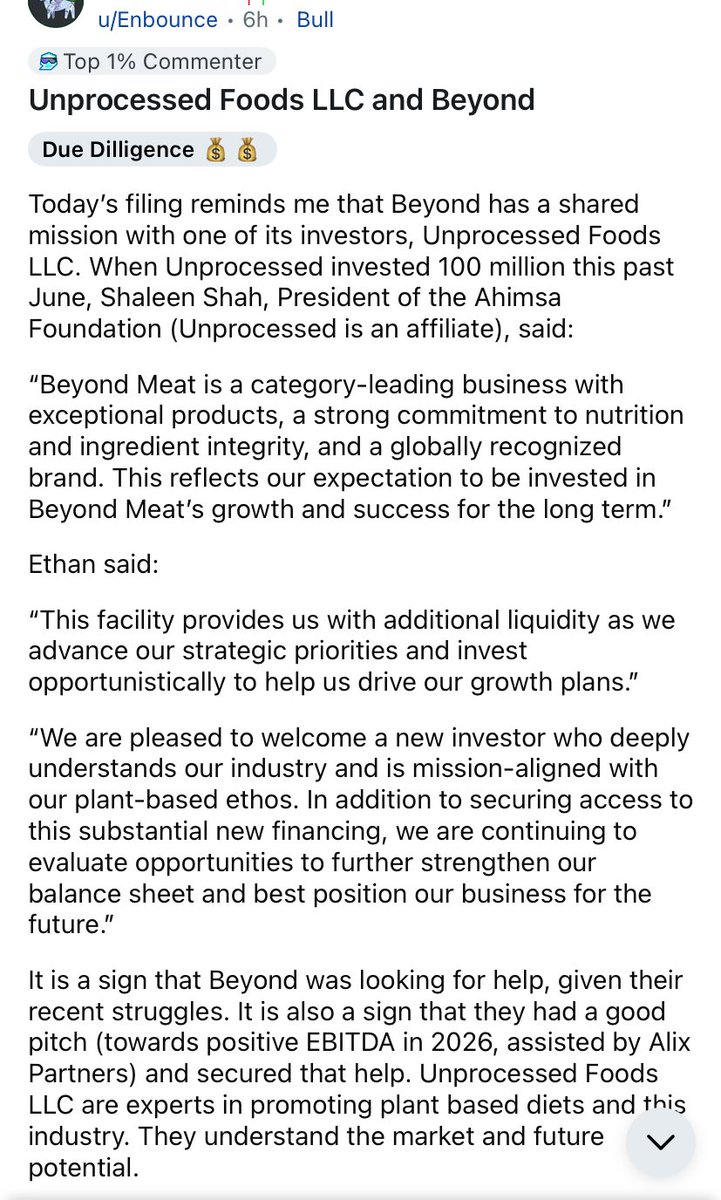 Jack64128896's tweet photo. Unprocessed Foods LLC and Beyond $BYND https://t.co/jusKbFRjeV