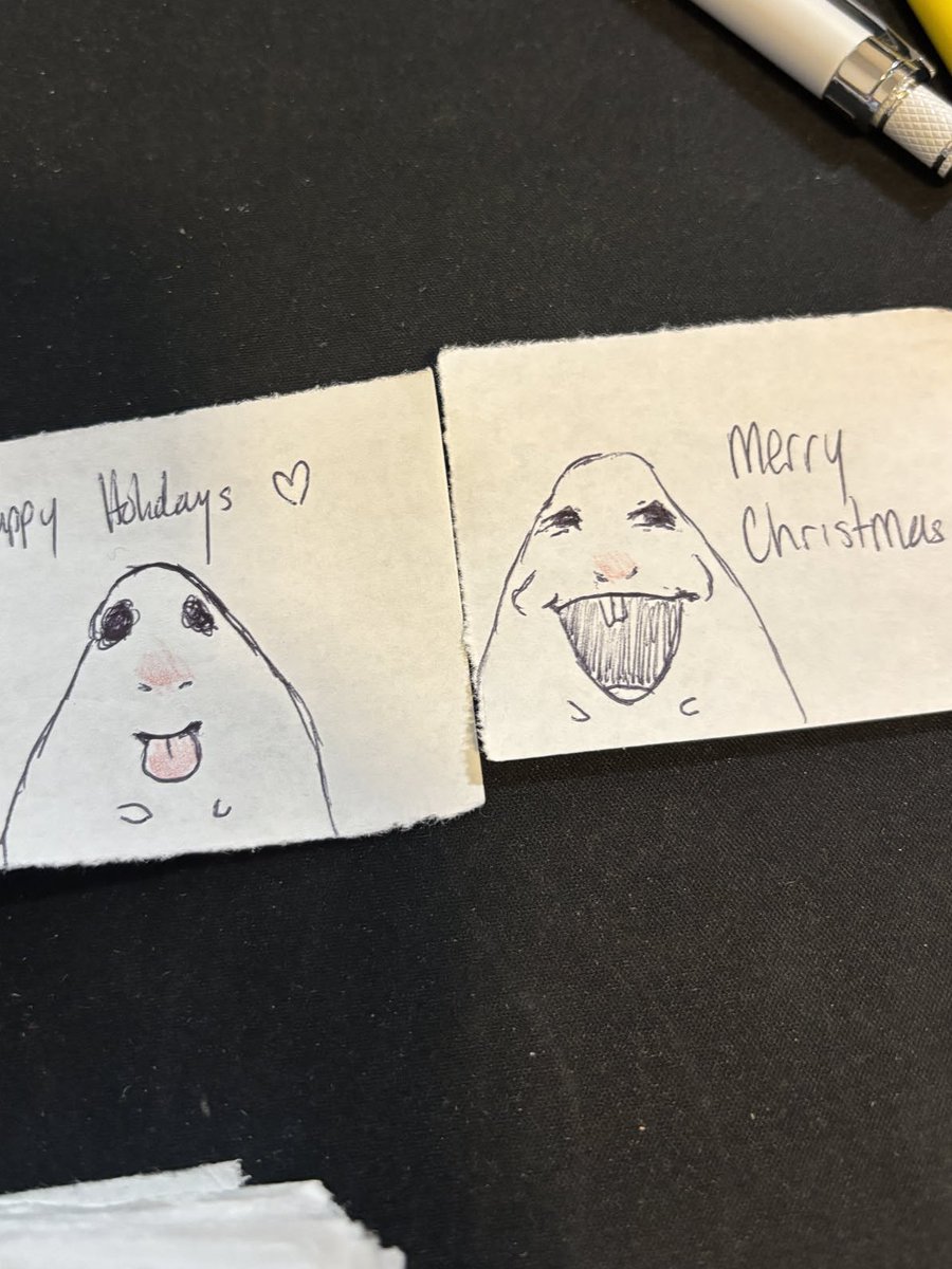 connnibon's tweet image. happy holidays. i wish for many toys and more paper to make cards for christmas