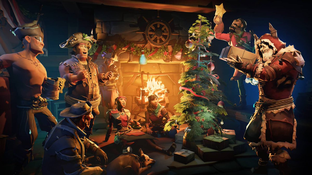 Spokojnych wód, dobrego lootu i wesołych Świąt, Piraci! 🏴‍☠️🎄

#SeaOfThieves #SoT #PirateLife #WesołychŚwiąt #Gamers