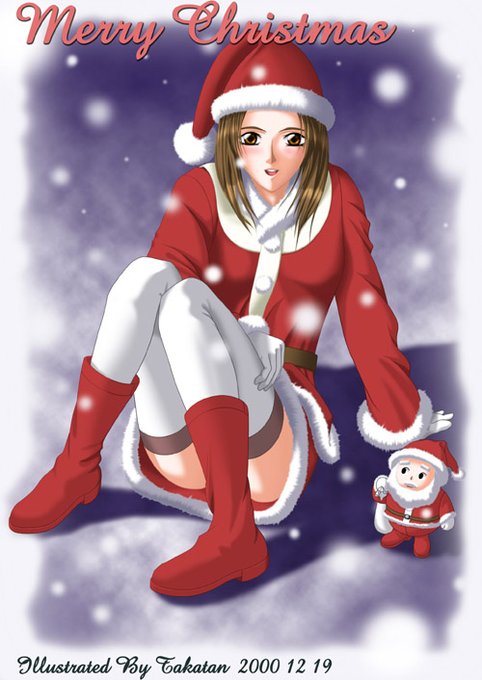 今日は #クリスマスイブ なので、大昔に描いたツイッターにアップする事もほとんど無いと言うか初めてのサンタ絵とかをアップしとこう～。🎄🧑‍🎄
1枚目00年初のサンタ絵
2枚目01年
3枚目03年脱衣仕様
4枚目08年脱衣仕様
モフモフの描き方が絵の進化を感じさせるっ!?🙄 
