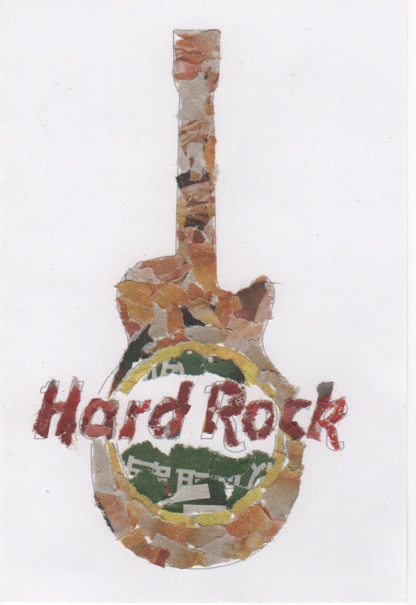 TownTrekking's tweet photo. 作成者：チームORIGAMI
HARD ROCK Café Tokyo
大きなギター型看板が目印♪音楽とアメリカン料理が楽しめるレストランです https://t.co/QjQnrQAKbY