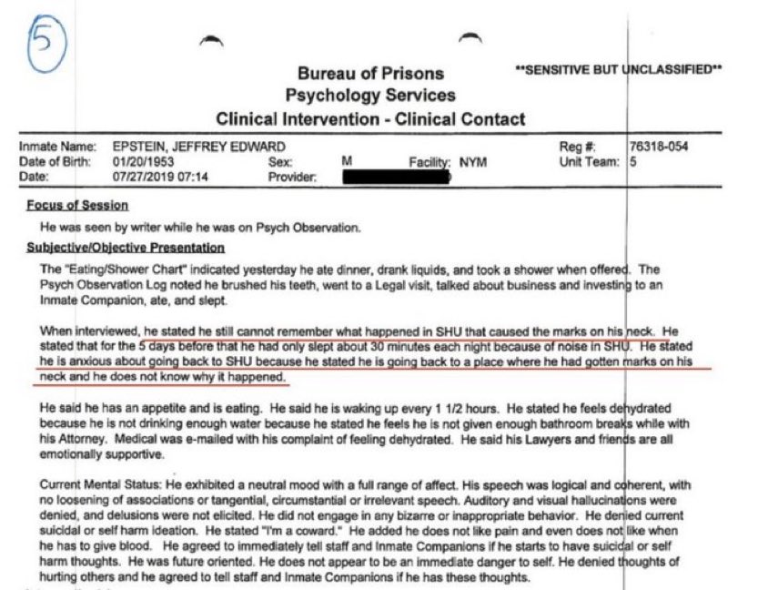 AdameMedia's tweet photo. BREAKING: 🇺🇸 🇮🇱 Epstein was afraid to return to the cell he was found, due to waking up with strangulation marks around his neck he couldn't explain.

Kash Patel lied. https://t.co/K0o5Q4DUcb
