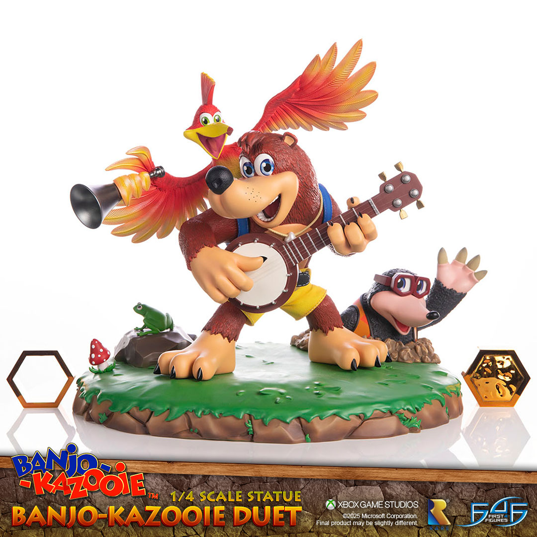 First4Figures's tweet image. BANJO-KAZOOIE DUET 1/4 PRE-ORDERS NOW OPEN!

Take a look at these clean shots of our Banjo-Kazooie Duet 1/4 scale statue! That white background really makes it pop!

Pre-orders for our Banjo-Kazooie™ - Banjo-Kazooie Duet 1/4 scale statue are NOW OPEN! Take advantage of our EARLY…
