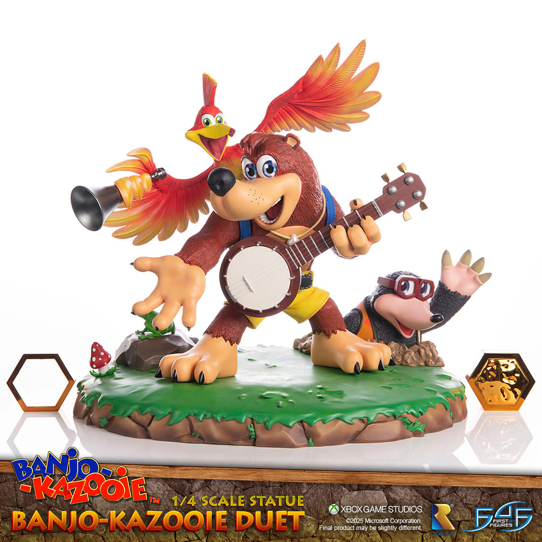 First4Figures's tweet image. BANJO-KAZOOIE DUET 1/4 PRE-ORDERS NOW OPEN!

Take a look at these clean shots of our Banjo-Kazooie Duet 1/4 scale statue! That white background really makes it pop!

Pre-orders for our Banjo-Kazooie™ - Banjo-Kazooie Duet 1/4 scale statue are NOW OPEN! Take advantage of our EARLY…