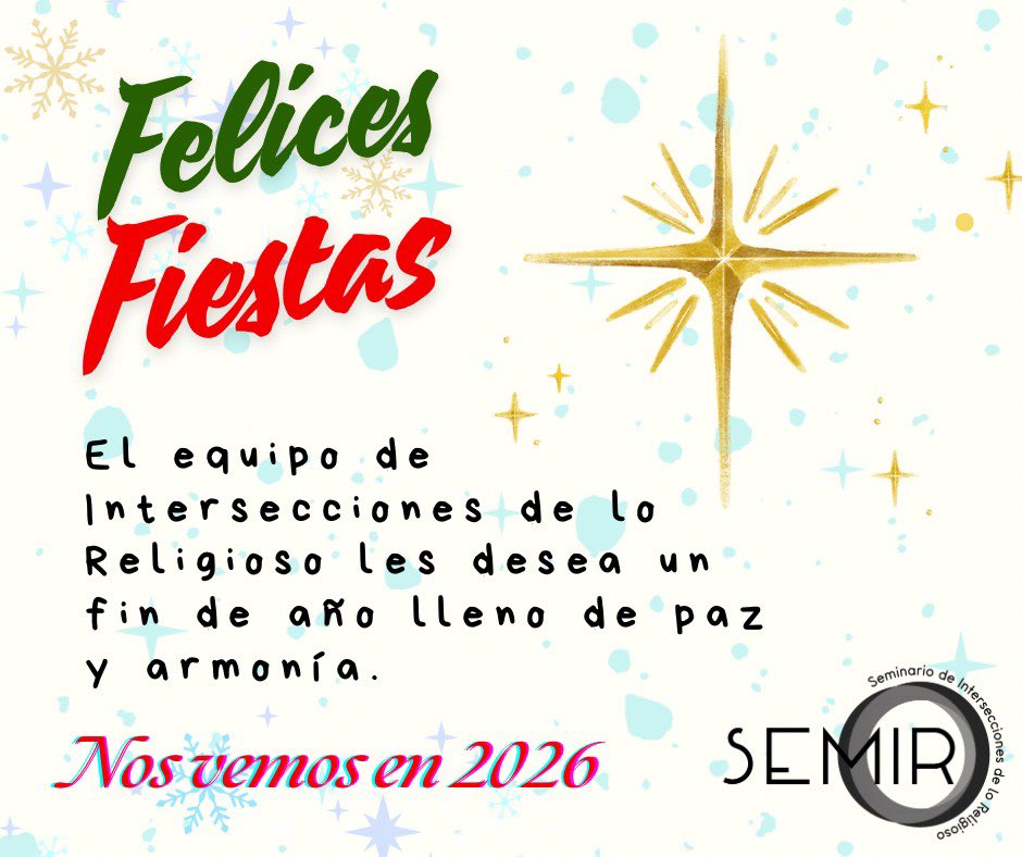 Seminario de Intersecciones de lo Religioso -SEMIR tweet media
