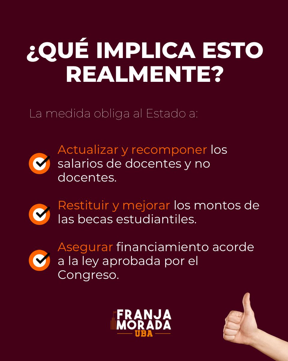 Franja Morada UBA tweet media