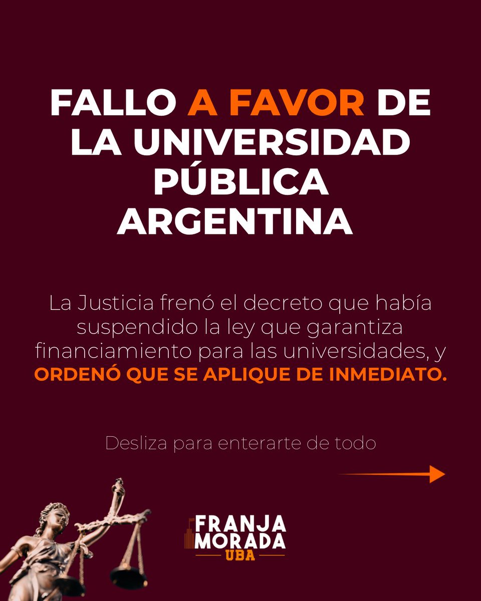 Franja Morada UBA tweet media